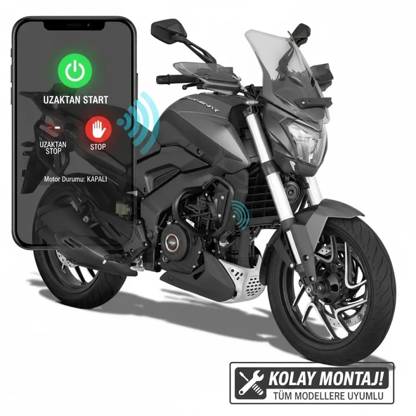 Motorsiklet Alarm Seti 120db Uzaktan Çalıştırma Anti-hırsızlık ürün görseli 1