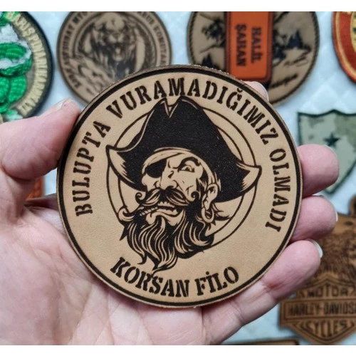 Seyhan Askeri Malzeme Korsan Filo - Deri Peç - Arma - Askeri Patch - Korsan Peç - Resim 3