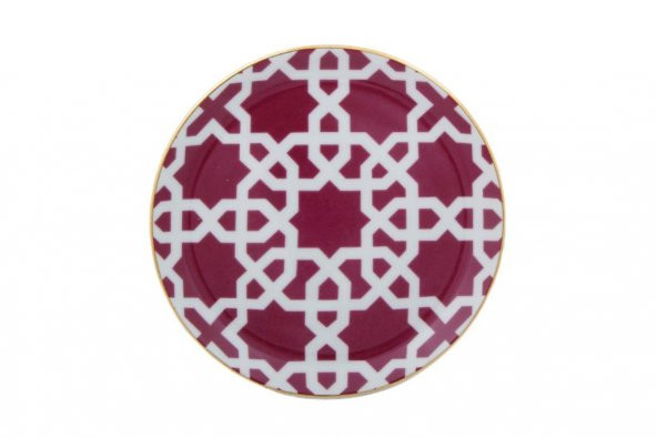 Porland Morocco Desen5 Fuşya Düz Tabak 17 cm 04A+P021455 ürün görseli 1