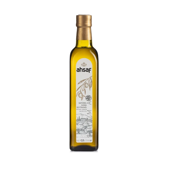 Soğuk Sıkım  Natürel Sızma  Zeytinyağı 500 ml -Cam ürün görseli 1