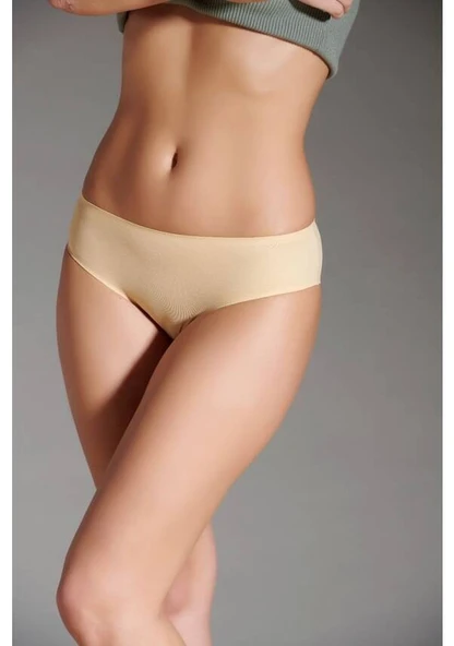 Eros Kadın Lazer Kesim Silikonlu Slip Ten ürün görseli 1