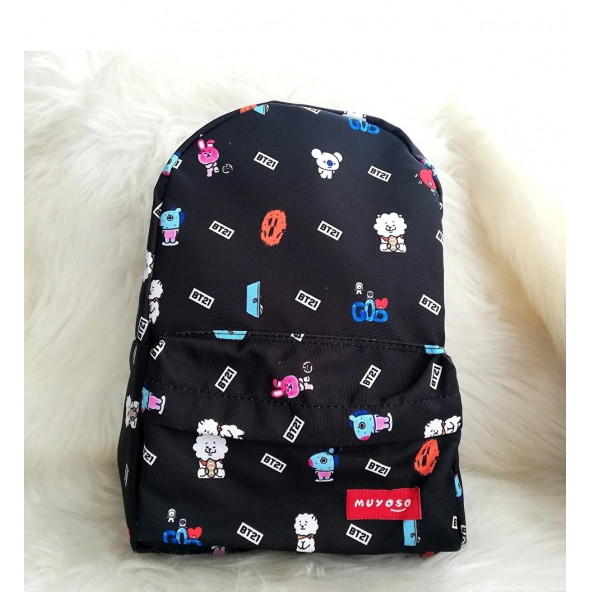 BT21 Siyah Okul Çantası ürün görseli 1