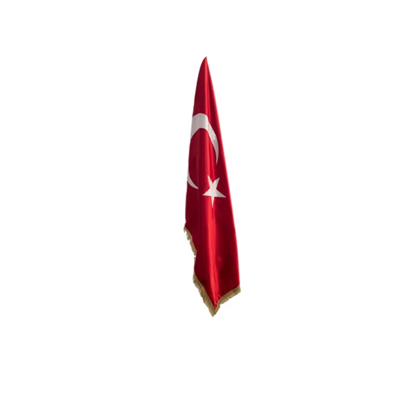 Türk Saten Makam Bayrağı (Telasız Simli) ürün görseli 1