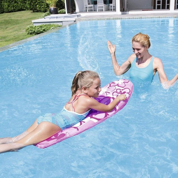 Bestway 42046 Tutmalı Sörf Deniz Yatağı Pembe 114X46CM ürün görseli 1