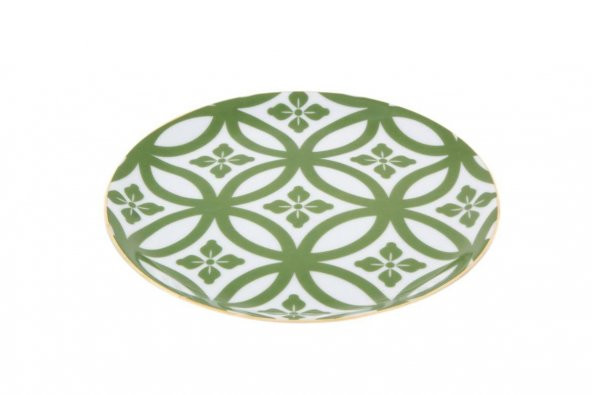 Porland Morocco Desen1 Yeşil Düz Tabak 17 cm 04A+PO21447 ürün görseli 1
