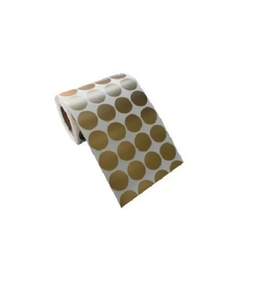 2000'li Gold Yuvarlak Etiket 25 mm ürün görseli 1