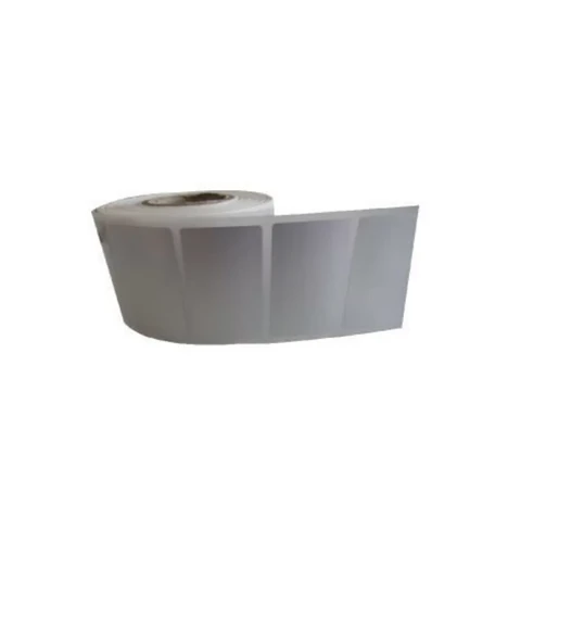 500'lü Sarım Tekli Silver Mat Barkod Etiketi 75 x 100 ürün görseli 1