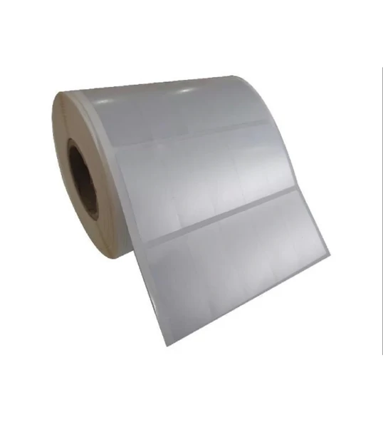 5000'li Sarım 5'li Silver Mat Barkod Etiketi 40 x 20 ürün görseli 1