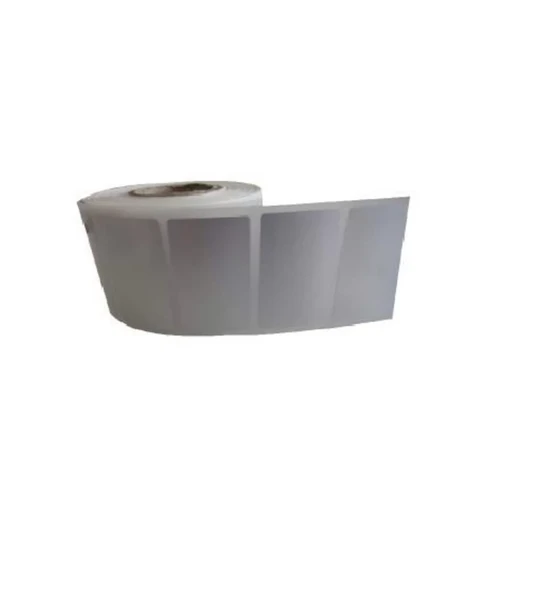 1000'li Sarım Tekli Silver Mat Barkod Etiketi 30 x 50 ürün görseli 1