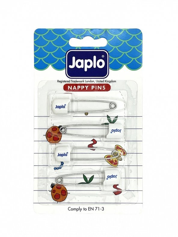 Japlo Emniyetli Çengelli İğne 4'lü - Beyaz ürün görseli 1