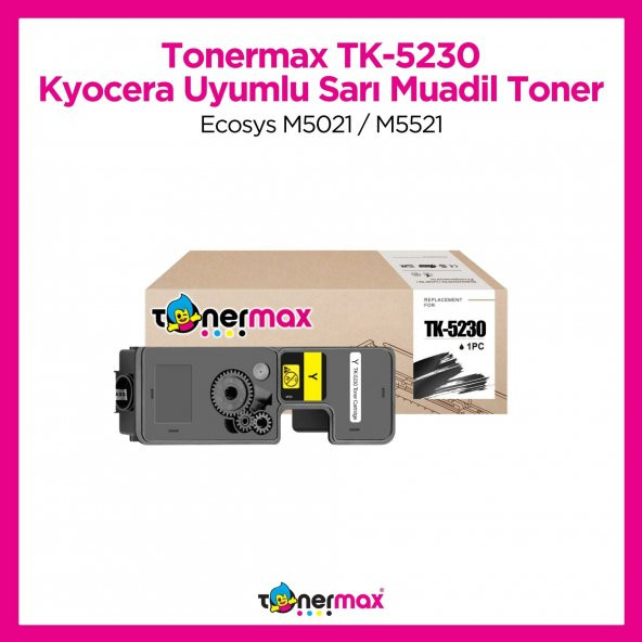 Kyocera TK-5230 Muadil Toner Sarı / Ecosys M5021 / M5521 ürün görseli 1