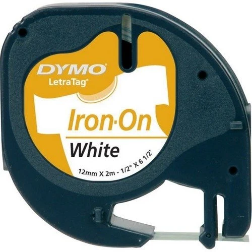 DYMO 18769 LETRATAG ÜTÜ TRANSFER ŞERİT BEYAZ (12mmx2mt) ürün görseli 1