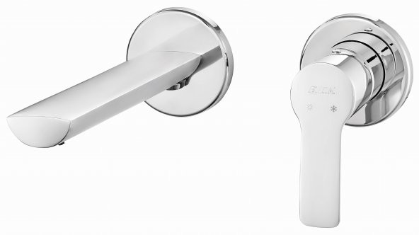ECA Ankastre Luna Lavabo Bataryası Sıva Üstü Çift Rozet 102167606-YY ürün görseli 1