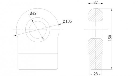 Römork Çeki Demiri (Dövme Çelik)-124800 - Resim 5