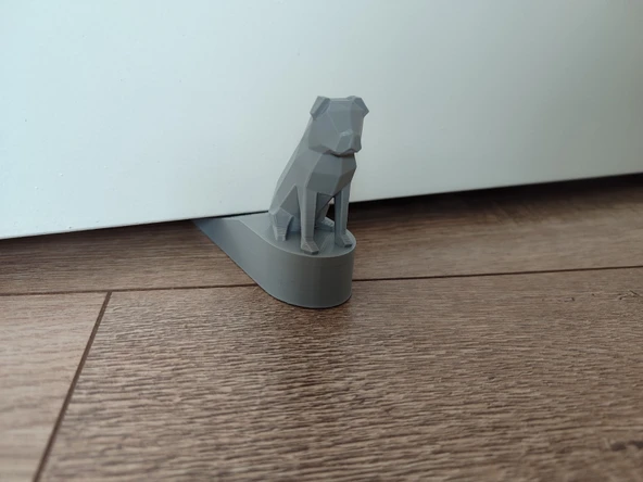 Sevimli Pug Köpek Kapı Stoperi - Resim 5