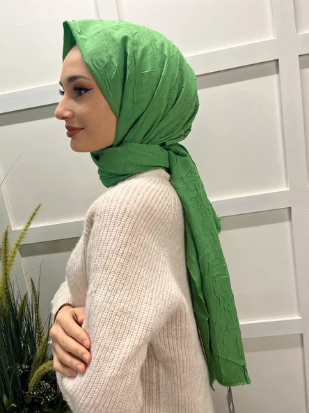 Loryan Scarf Viva Crush Pamuklu Şal 00380  ÇAM ürün görseli 1