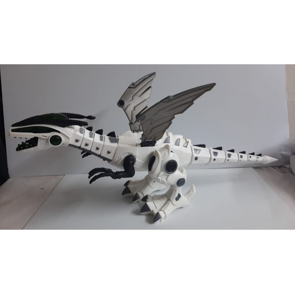 Oyuncak Pilli Duman Çıkartan Dragon Kuyruk ve Kanat Hareketli Yürür ürün görseli 1