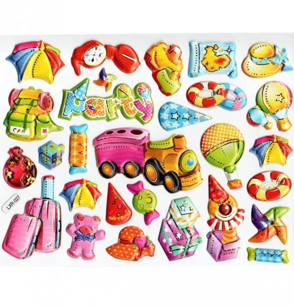 Sticker Kabartmalı Stiker Defter, Planlayıcı Etiket (lxr027) 18x14 cm- Party ürün görseli 1