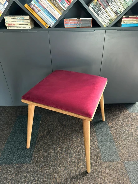 DTM HOME Kare Fuşya  Bench Puf - Resim 5