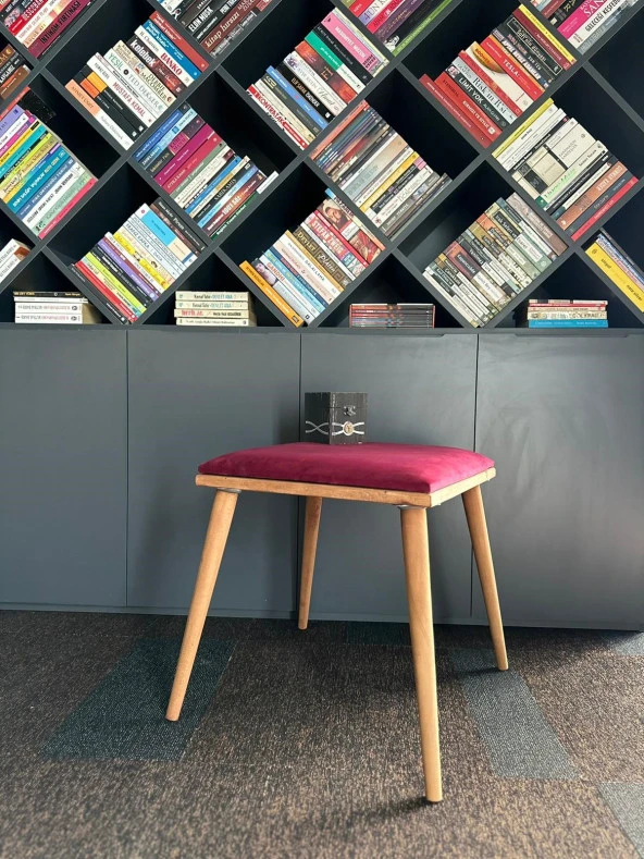 DTM HOME Kare Fuşya  Bench Puf ürün görseli 1