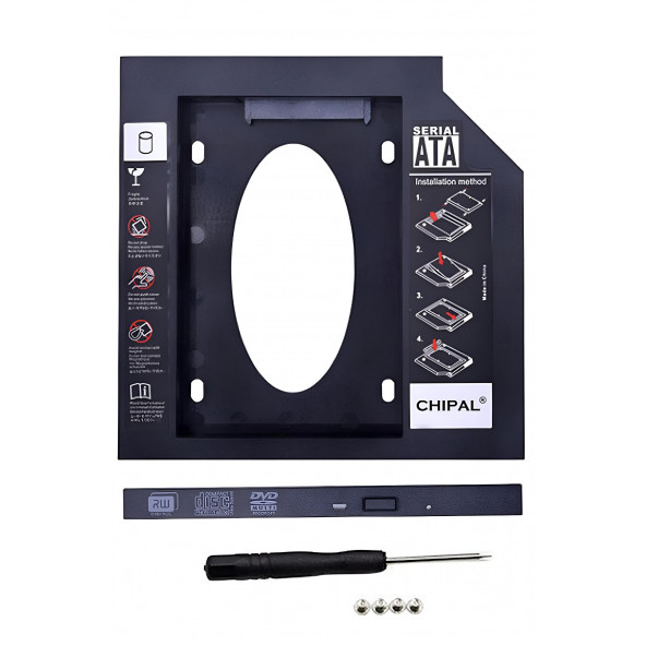 MN6 12.7mm Sata Harddisk Kutu-caddy Kızak Kutu-12.7m Hdd Caddy-notebook Dvd To Ssd Kutu-ıkinci Hdd Takma ürün görseli 1
