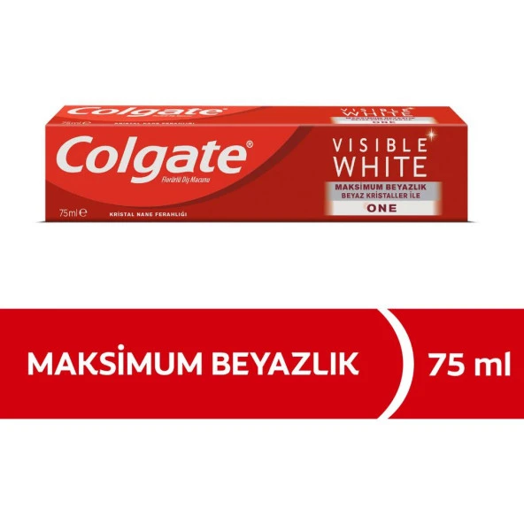 Colgate Visible White Maksimum Beyazlık Florürlü Diş Macunu 75 ml ürün görseli 1