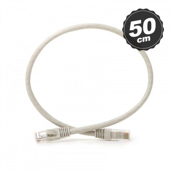 Inca Cat6 26 Awg 0,50mt Gri Patch Kablo ürün görseli 1
