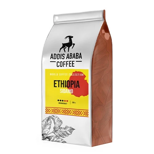 Addis Ababa Coffee Etiyopya Sidamo 250 gr. Çekirdek Kahve ürün görseli 1