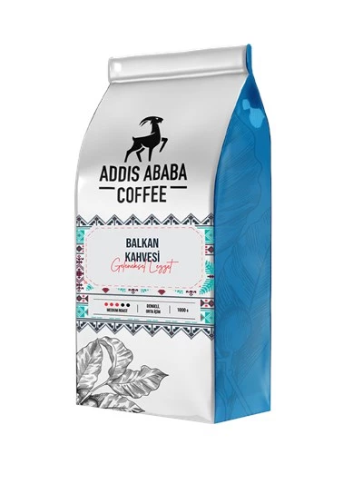 Addis Ababa Coffee Yöresel Balkan Kahvesi Çekirdek Kahve 1000 Gr. ürün görseli 1