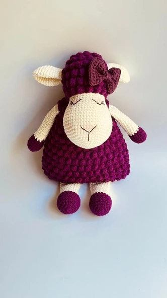 Sevimli Tonton Kuzucuk Amigurumi Organik Oyuncak ürün görseli 1