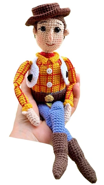 Disney Toy Story Woody Amigurumi Organik Oyuncak ürün görseli 1