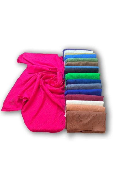 Loryan Scarf Kare Bambu Kraş Viva Eşarp 00832  FUŞYA ürün görseli 1