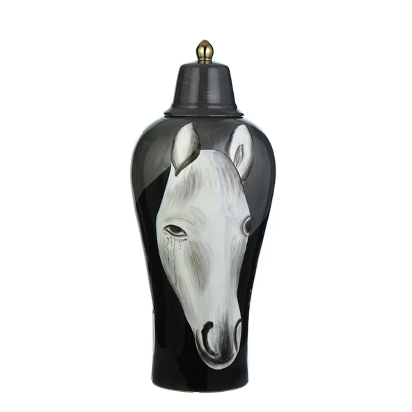 Vitale Atlı küçük Küp 72 cm Siyah AK.WLT0301 ürün görseli 1