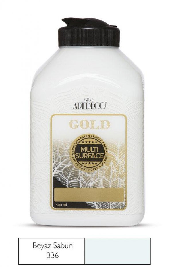 Artdeco Gold Multi Surface Akrilik Boya 500ml 336 Beyaz Sabun ürün görseli 1