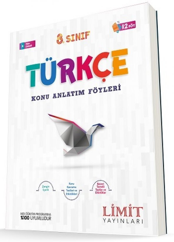 Limit 8. Sınıf Türkçe Konu Anlatım Föyleri 2023 ürün görseli 1