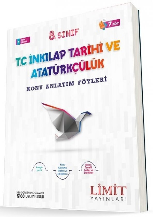 Limit 8. Sınıf İnkılap Tarihi Konu Anlatım Föyleri 2023 ürün görseli 1