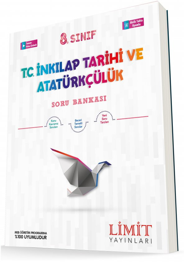 Limit 8. Sınıf İnkılap Tarihi Soru Bankası 2023 ürün görseli 1