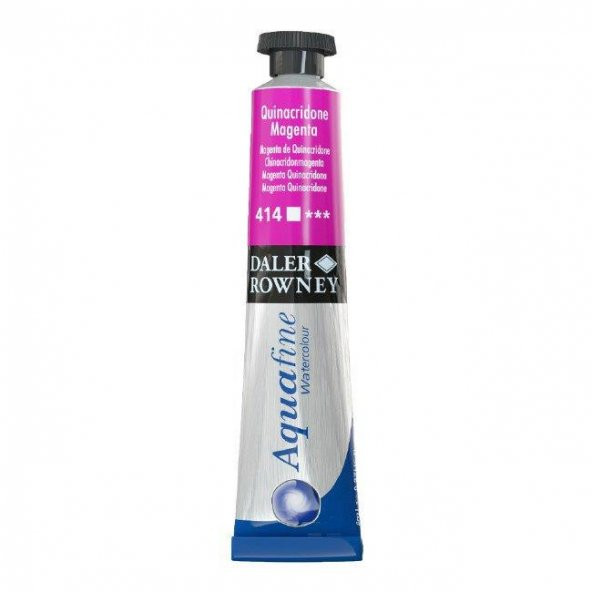 Daler Rowney Aquafine Tüp Suluboya 8ml QUINACRIDONE MAGENTA 414 ürün görseli 1