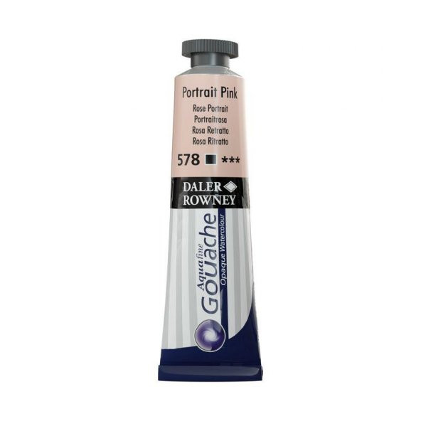Daler Rowney Aquafine Guaj Boya Tüp 15ml Portrait Pink 578 ürün görseli 1