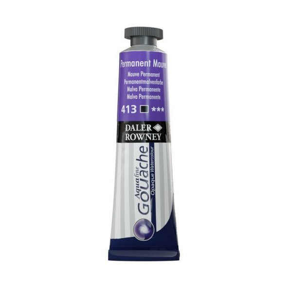 Daler Rowney Aquafine Guaj Boya Tüp 15ml Permanent Mauve 413 ürün görseli 1