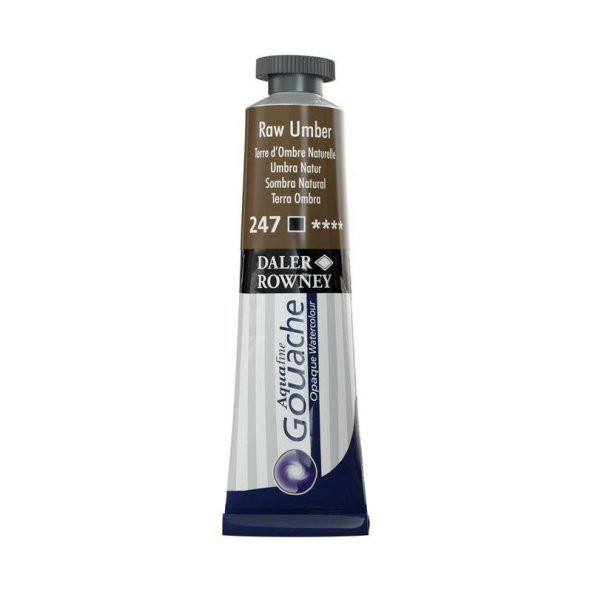 Daler Rowney Aquafine Guaj Boya Tüp 15ml Raw Umber 247 ürün görseli 1