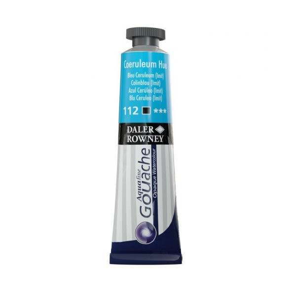 Daler Rowney Aquafine Guaj Boya Tüp 15ml Coeruleum Hue 112 ürün görseli 1