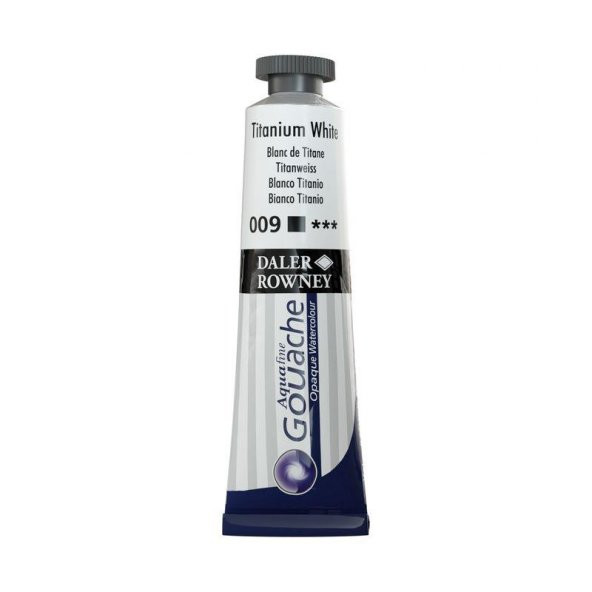 Daler Rowney Aquafine Guaj Boya Tüp 15ml Titanium White 009 ürün görseli 1