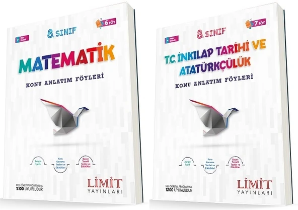 Limit 8. Sınıf Matematik + İnkılap Konu Föyleri Seti 2 Kitap ürün görseli 1