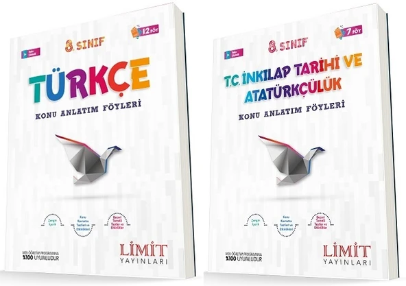 Limit 8. Sınıf Türkçe + İnkılap Konu Föyleri Seti 2 Kitap ürün görseli 1