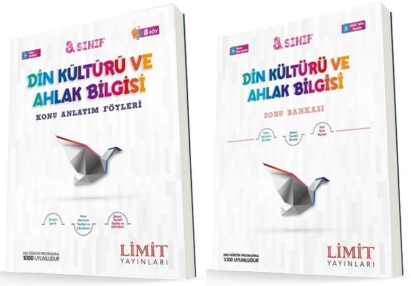 Limit 8. Sınıf Din Kültürü Konu Föyleri + Soru Seti 2 Kitap ürün görseli 1