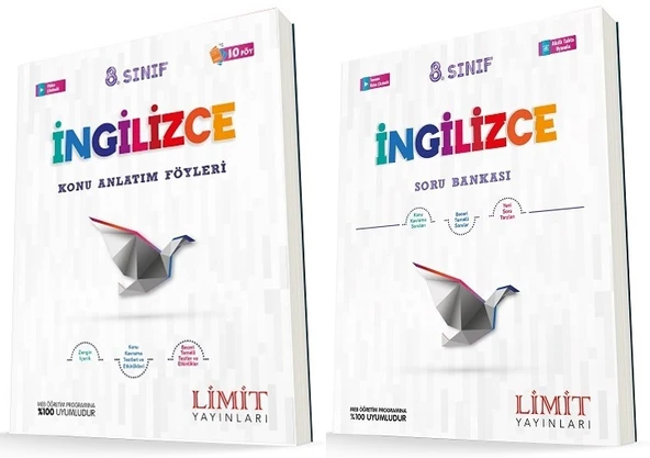 Limit 8. Sınıf İngilizce Konu Föyleri + Soru Seti 2 Kitap ürün görseli 1