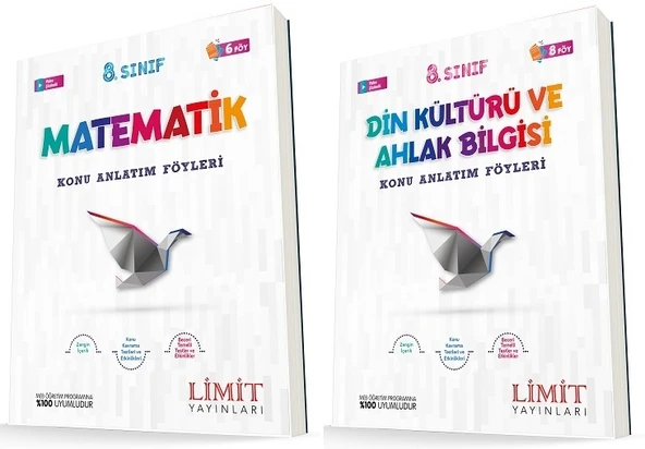 Limit 8. Sınıf Matematik + Din Konu Föyleri Seti 2 Kitap ürün görseli 1