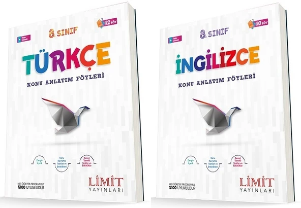 Limit 8. Sınıf Türkçe + İngilizce Konu Föyleri Seti 2 Kitap ürün görseli 1