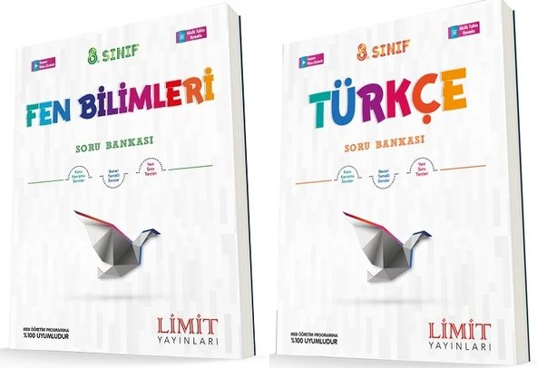 Limit 8. Sınıf Fen Bilimleri + Türkçe Soru Seti 2 Kitap ürün görseli 1
